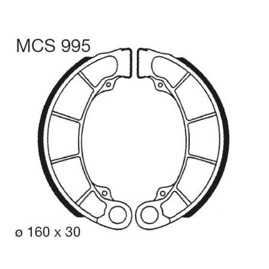 Brzdové čeľuste LUCAS MCS 995